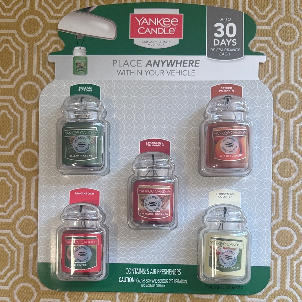 Yankee Candle Car Air Fresheners - holiday scents